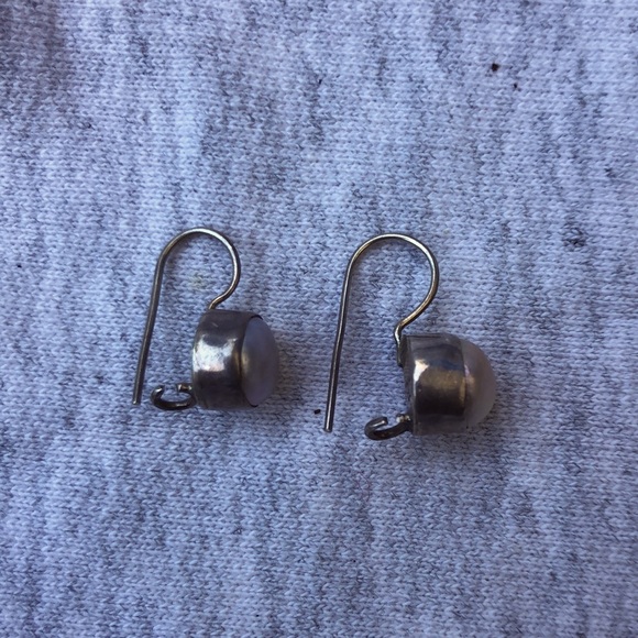 Genuine pearl and 925 sterling silver earrings - Picture 5 of 6